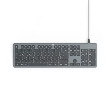 Hama CK-400 Teclado Home/Office USB QWERTZ Alemán Negro, Gris oscuro