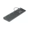 Hama CK-400 Teclado Home/Office USB QWERTZ Alemán Negro, Gris oscuro