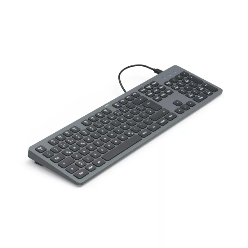 Hama CK-400 Teclado Home/Office USB QWERTZ Alemán Negro, Gris oscuro