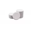 Imán para pizarra de cristal Legamaster gris cálido, metal, 30×7 mm, pack de 5