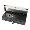 Cajón portamonedas electrónico Olympia HS-170S con carcasa de plástico/acero, negro y acabado acero inoxidable