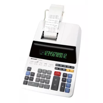 Sharp EL-2607LG calculadora de sobremesa con impresión Negro, Blanco