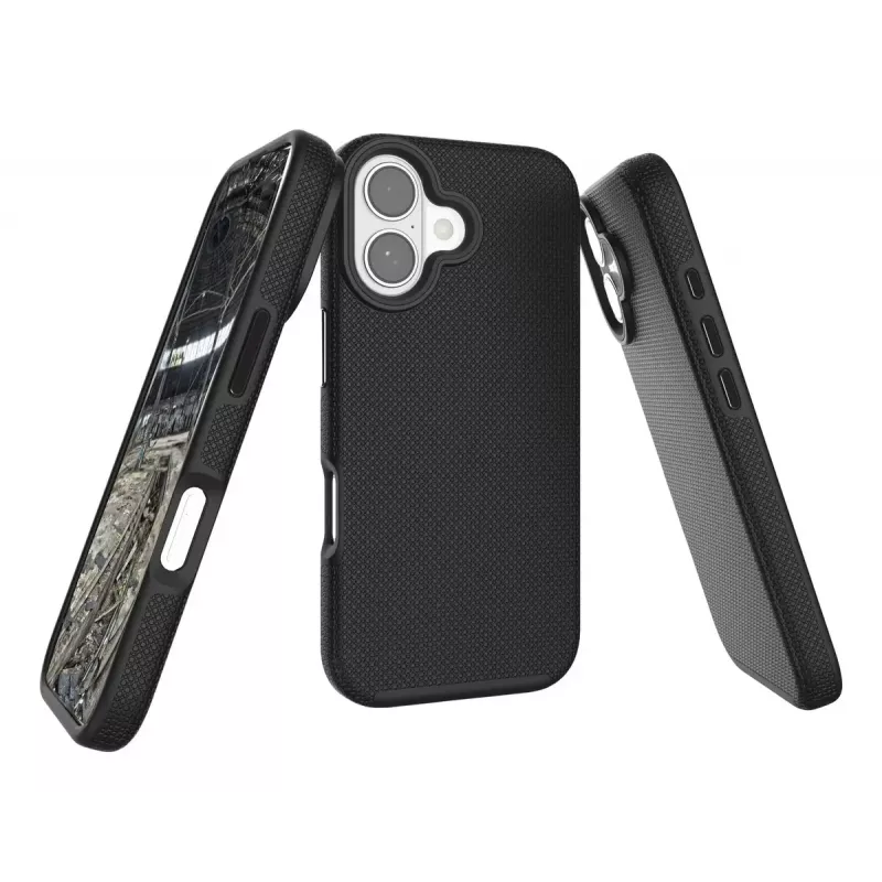 JT Berlin 11147 Pankow Solid MagSafe funda trasera para Apple iPhone 17, poliuretano/policarbonato, protección contra golpes, negra