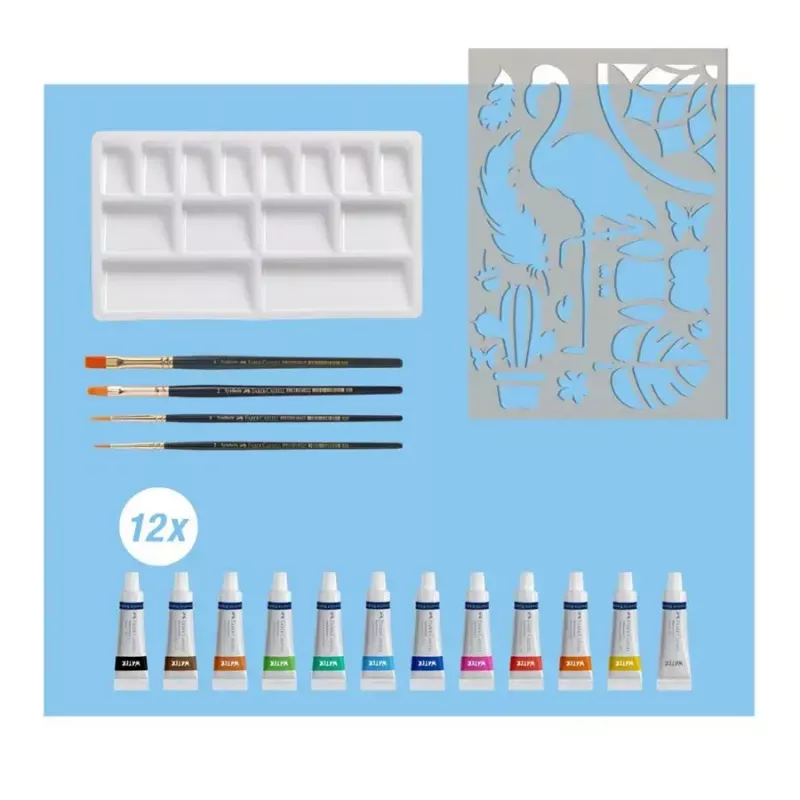 Set de pintura a la acuarela Faber-Castell Creative Studio 18 piezas multicolor