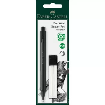 Goma de borrar de precisión Faber-Castell Precision Pen borrador plástico negro, 1 ud.