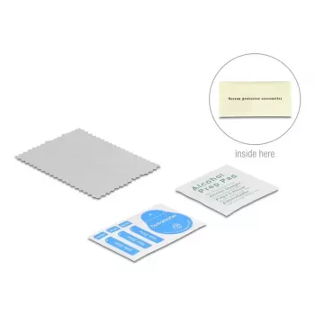Lámina protectora de pantalla Privacy Glass DELOCK para iPhone 17 — vidrio templado, anti-espías 4 direcciones, resistente a golpes y arañazos, negra