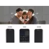 Lámina protectora de pantalla Privacy Glass DELOCK para iPhone 17 — vidrio templado, anti-espías 4 direcciones, resistente a golpes y arañazos, negra