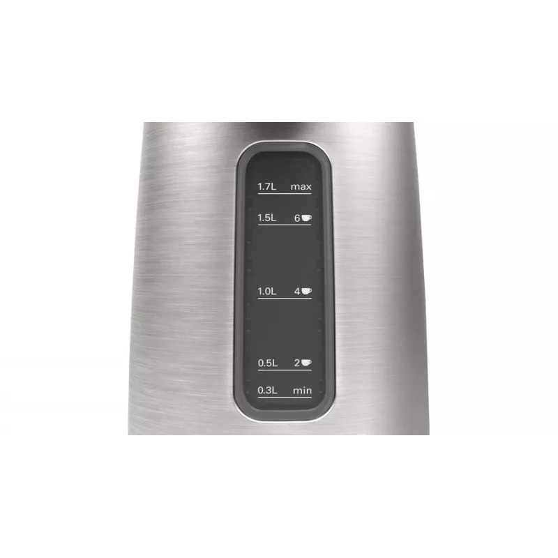 Bosch TWK5P480 Hervidor de agua 1,7 L 2400 W Negro, Acero inoxidable