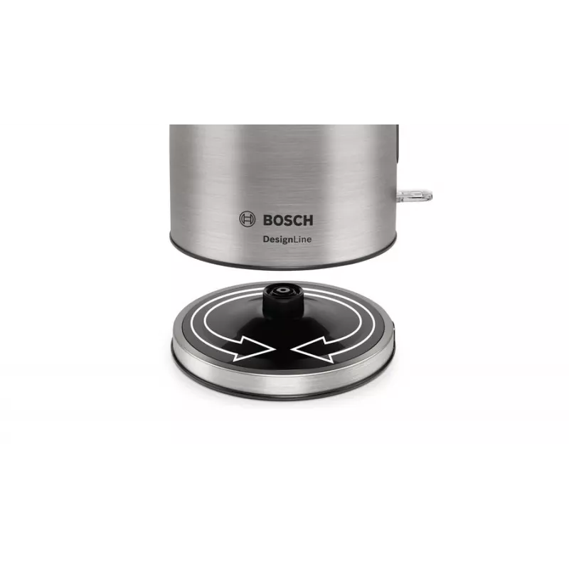 Bosch TWK5P480 Hervidor de agua 1,7 L 2400 W Negro, Acero inoxidable