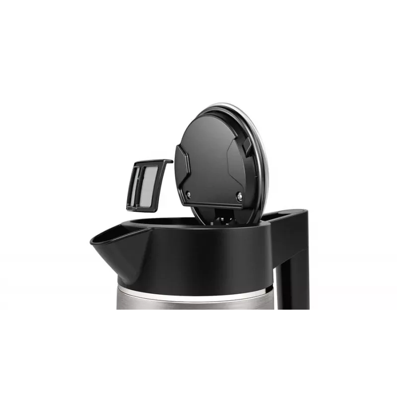 Bosch TWK5P480 Hervidor de agua 1,7 L 2400 W Negro, Acero inoxidable
