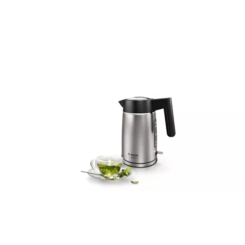Bosch TWK5P480 Hervidor de agua 1,7 L 2400 W Negro, Acero inoxidable