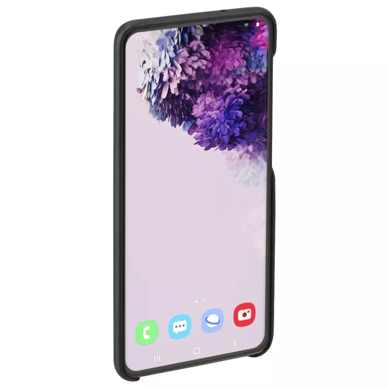 Hama Essential Line Finest Sense funda trasera para Samsung Galaxy S20+ / S20+ 5G, piel sintética, negro