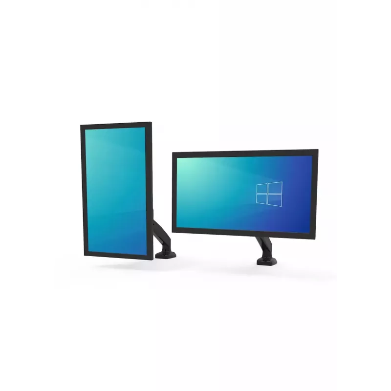 Soporte para monitor Port Designs 901104 81,3 cm Negro Fijación por pinza VESA 75x75 100x100