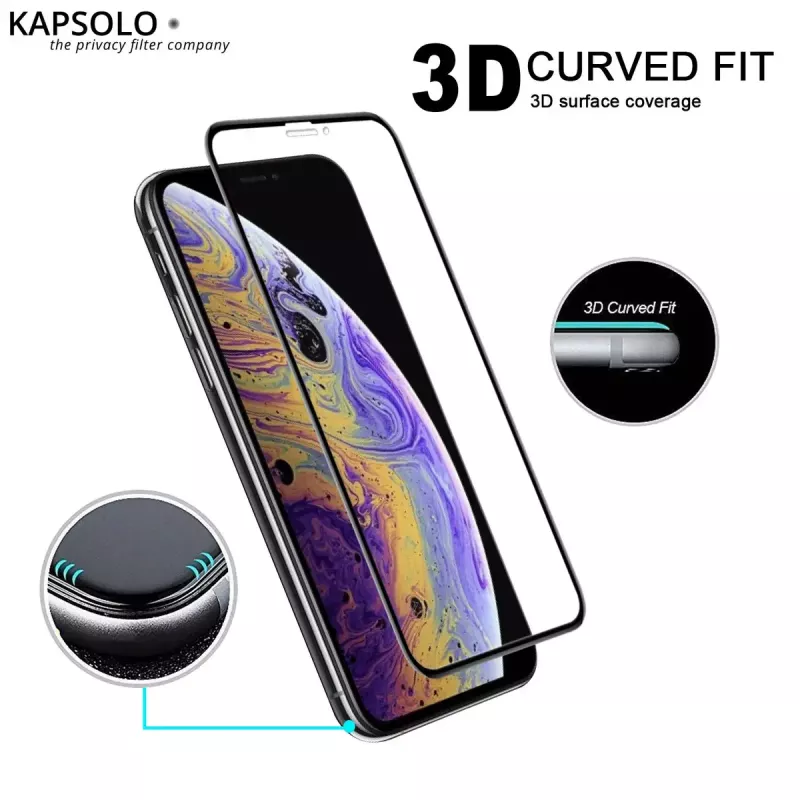 Cristal templado KAPSOLO iPhone 13 MINI Ultimate Curved protección de pantalla