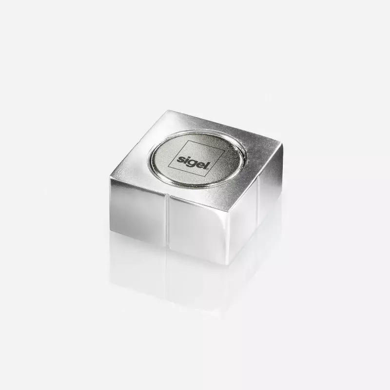 Imán para manualidades cuadrado Sigel BA705 neodimio plata 20x20x10mm