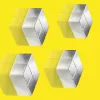Imán para manualidades cuadrado Sigel BA705 neodimio plata 20x20x10mm