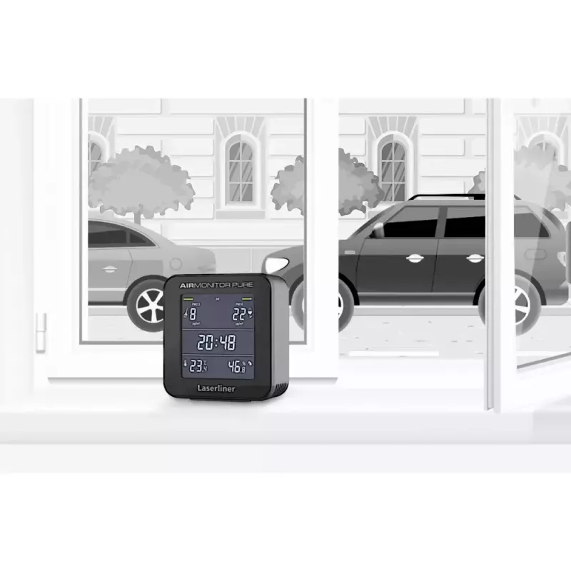 Laserliner AirMonitor PURE negro rango de temperatura -9.9 to 50 °C