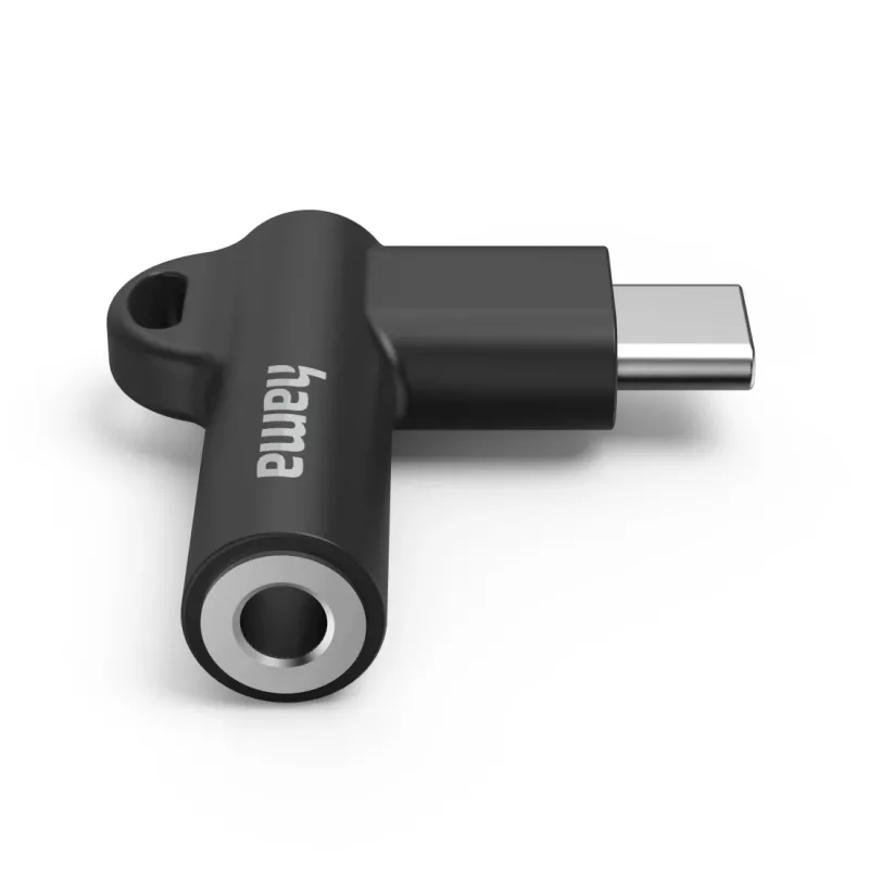 Hama 00201701 Adaptador de cable USB-C 3,5 mm Negro