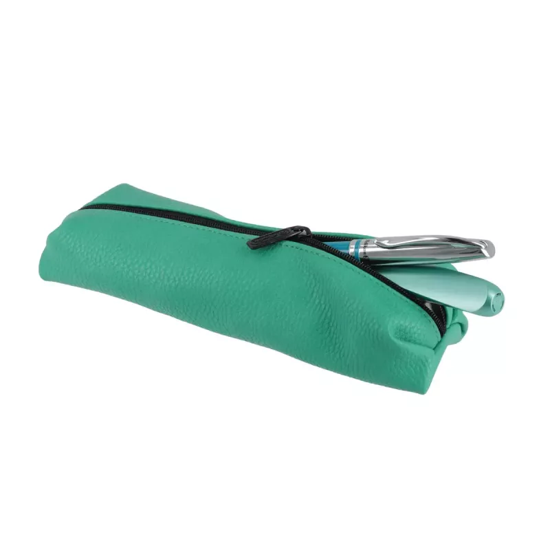 Estuche escolar Herlitz Origami Funky Soft poliuretano turquesa 200x65x35mm