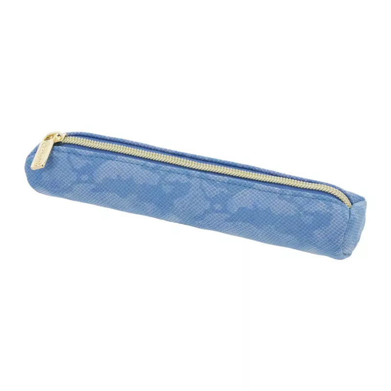 Estuche escolar blando Herlitz Bright Animals PU azul 200x40x40 mm