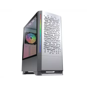 Caja de PC COUGAR caja gaming MX430 Air RGB blanca torre Midi