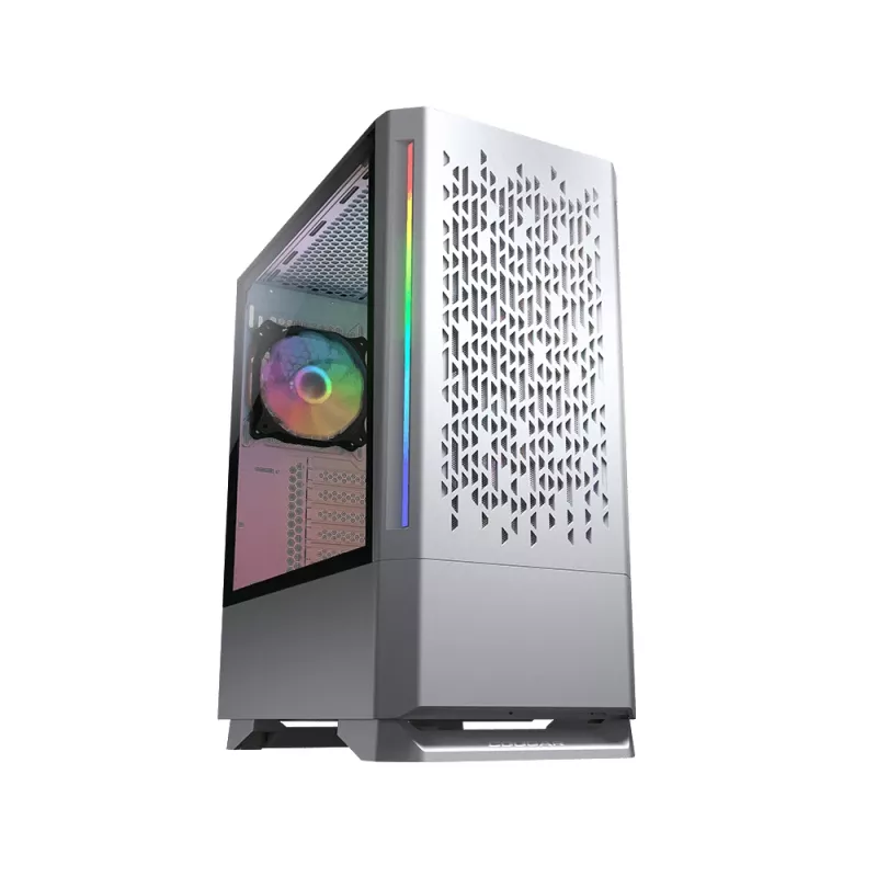 Caja de PC COUGAR caja gaming MX430 Air RGB blanca torre Midi