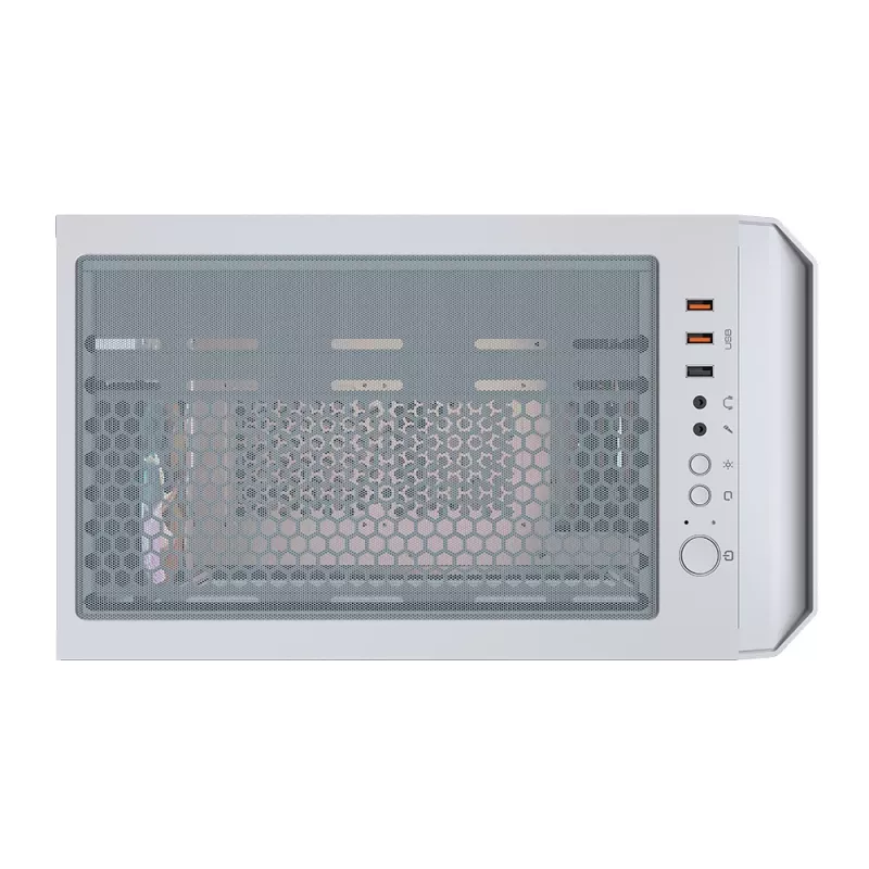 Caja de PC COUGAR caja gaming MX430 Air RGB blanca torre Midi