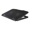 Hama 00126806 Black Metal base refrigeradora para portátil, inclinable, silenciosa, 2 ventiladores, hasta 40 cm (15,6 pulgadas), negra
