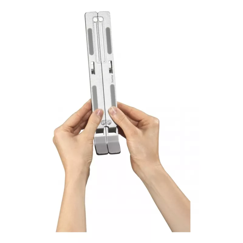 Soporte para portátil Hama aluminio plateado 39,6 cm (15,6
