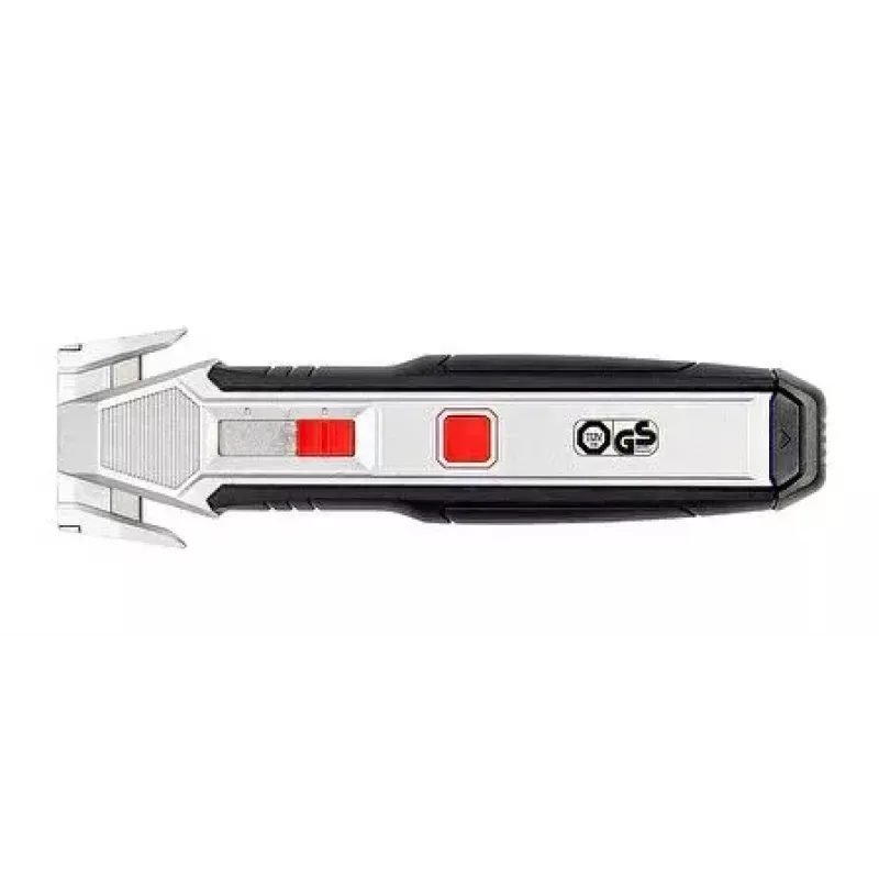 WEDO 78888 cúter para láminas y rascador 2 en 1, con 3 cuchillas de repuesto