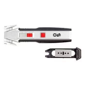 Cúter Wedo 78 888 negro rojo plata hoja recambiable 50 mm de ancho 175 mm de largo