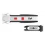 Cúter Wedo 78 888 negro rojo plata hoja recambiable 50 mm de ancho 175 mm de largo