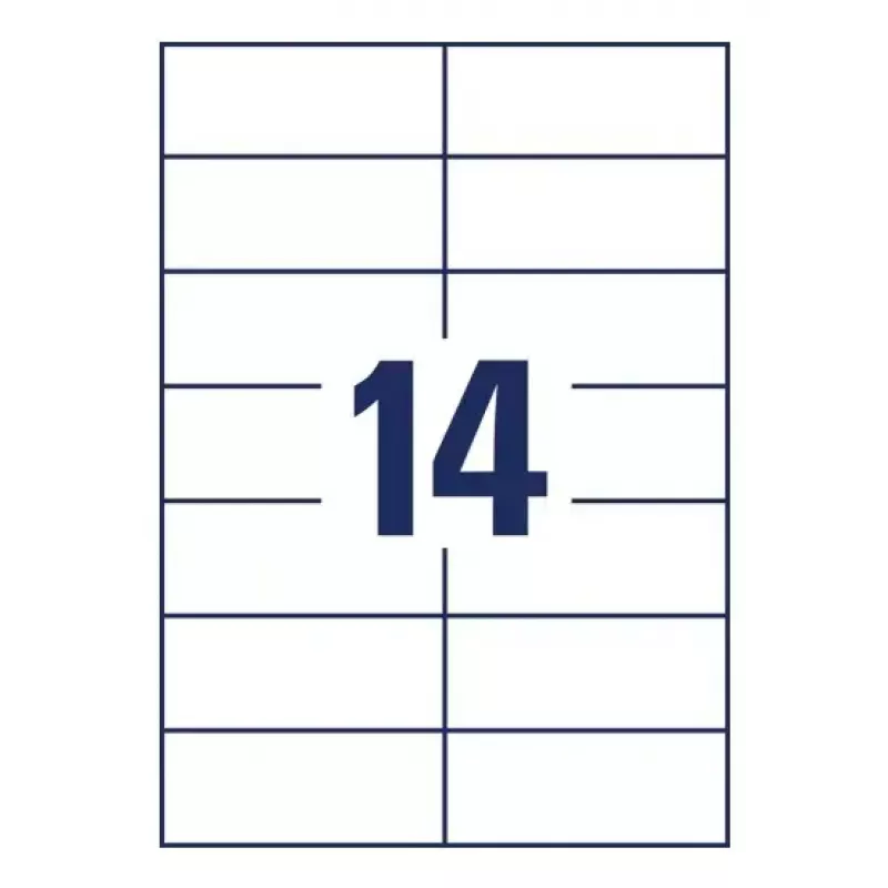 Etiquetas autoadhesivas Avery 6136 Rectangular Permanente Blanca 420 unidades