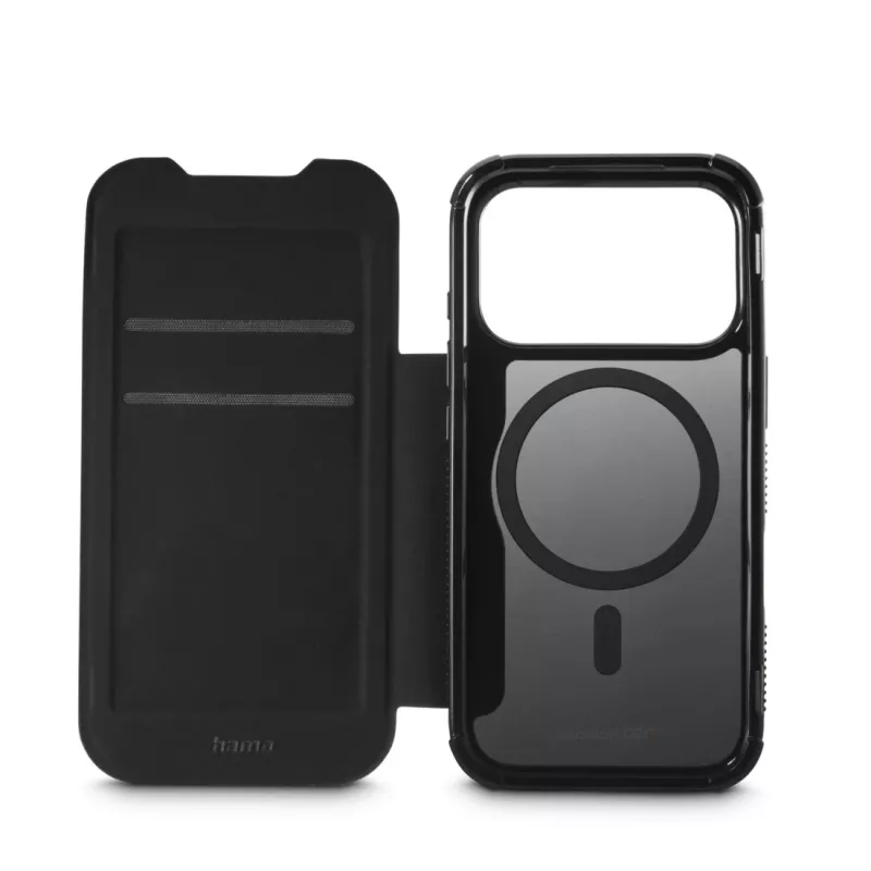 Hama Extreme Protect 00232403 funda tipo cartera para teléfono Apple iPhone 17 Pro, magnética, negra