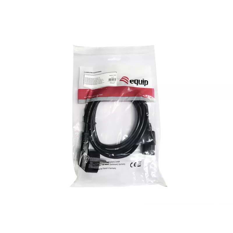 Equip cable de alimentación de alta calidad, C13 a Schuko, 1,8 m