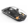 Hama WM-600 Multi-Device ratón, inalámbrico RF + Bluetooth, plano, 6 botones, transparente
