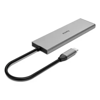 Hama 00200147 hub de interfaces USB Type-C 10000 Mbit/s gris