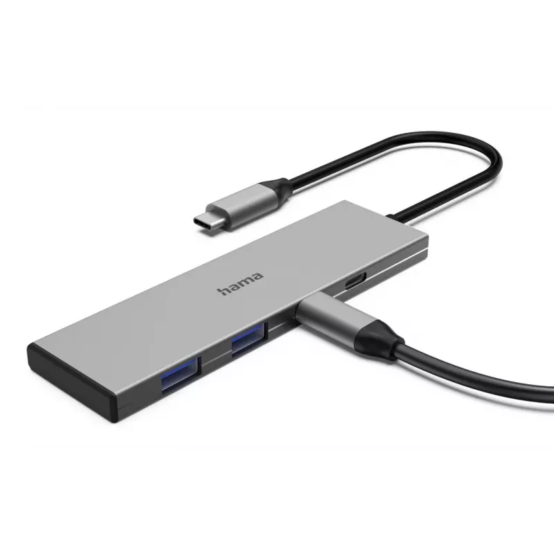 Hama 00200147 hub de interfaces USB Type-C 10000 Mbit/s gris
