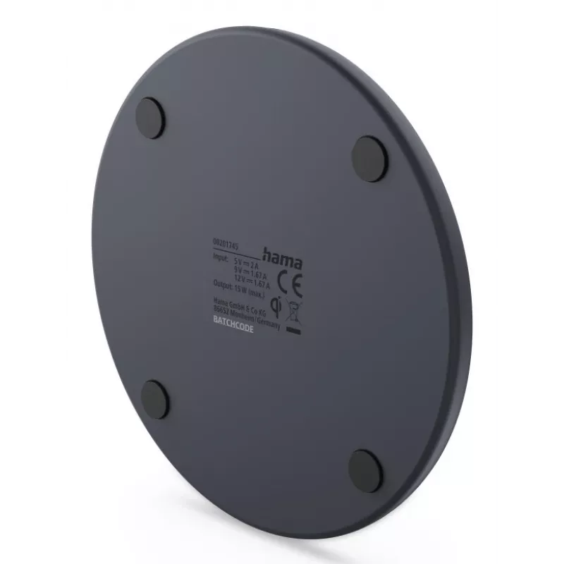 Hama 00201745 cargador de dispositivos móviles smartphone USB carga inalámbrica carga rápida interior