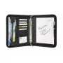 Archivador de piel y nailon negro A5 WEDO 585101