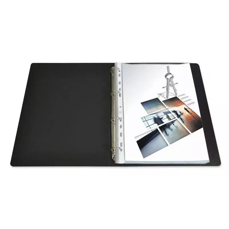 Fundas de plástico ELBA A4, PP 0,08 mm, cristal transparente, perforación universal (971508)