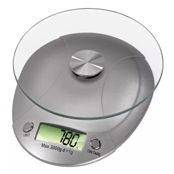 Báscula de cocina electrónica Xavax Milla plateada
