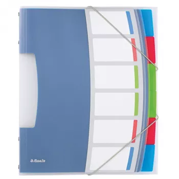 Esselte Divider Book Vivida PP 6 pestañas, azul, multicolor, policloruro de vinilo (PVC), A4, 266 mm, 20 mm, 320 mm