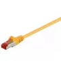 Cable de red GOOBAY 95453 Cat6 S/FTP (S-STP) RJ-45–RJ-45 0,25 m amarillo