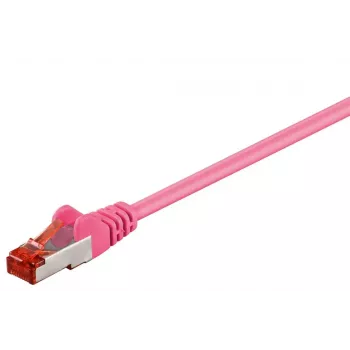 Cable de red Goobay 95495 magenta 2 m Cat6 S/FTP