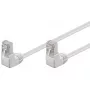 Cable de parcheo Goobay CAT 5e 2x 90° en ángulo F/UTP blanco 5 m