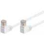 Cable de parcheo Goobay CAT 5e 2x 90° en ángulo U/UTP blanco 10 m