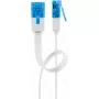 Cable de parcheo plano Goobay CAT 6A U/UTP blanco 10 m