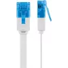 Goobay CAT 6A cable de parcheo plano U/UTP blanco 20m