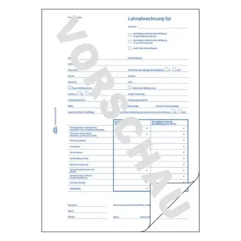 Libro de administración Avery 506 azul blanco